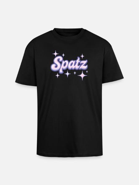Spatz / Y2K Design - T-shirt unisexe oversize épais - noir