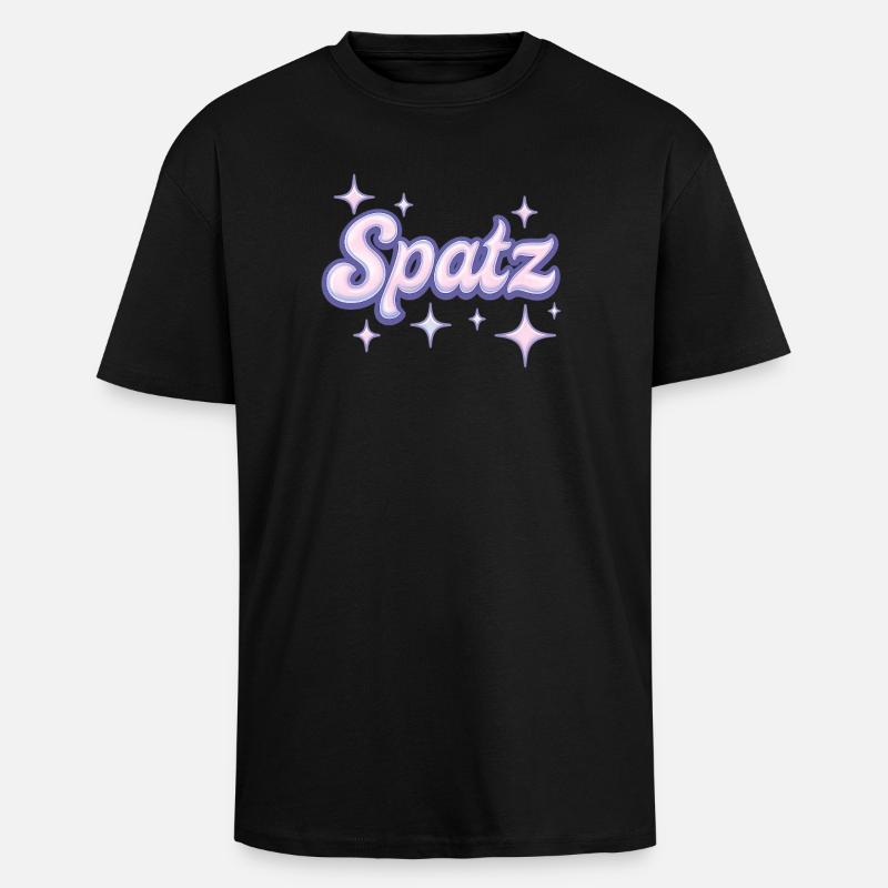 Spatz / Y2K Design - Unisex Oversized Heavyweight T-shirt - black