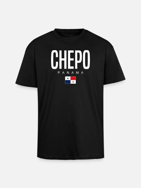 Chepo Panama Panamaer - Oversized Heavyweight Unisex T-Shirt - Schwarz