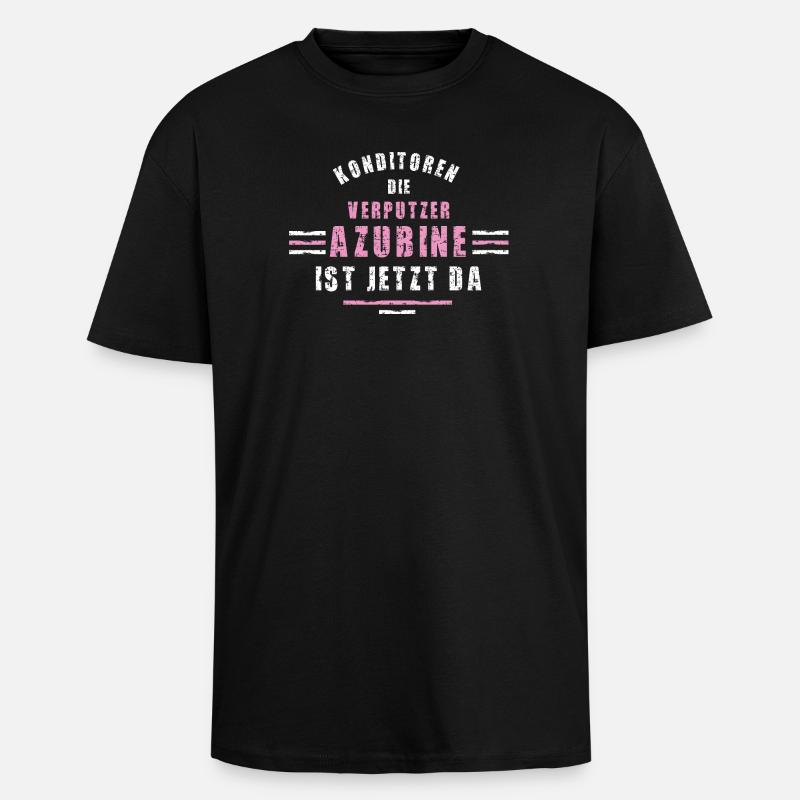 Confectioner Trainee Training Apprenticeship Confectioner - Unisex Oversized Heavyweight T-shirt - black