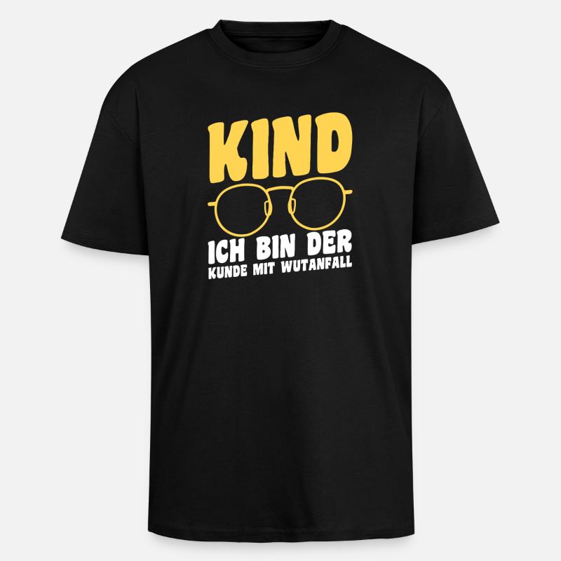 Kaffee Mutter Team Mama - Oversized Heavyweight Unisex T-Shirt - Schwarz