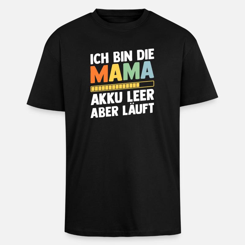 Vater Team Papa - Oversized Heavyweight Unisex T-Shirt - Schwarz