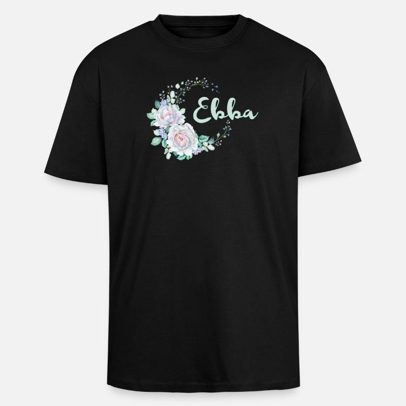 Für Ebba - Oversized Heavyweight Unisex T-Shirt - Schwarz