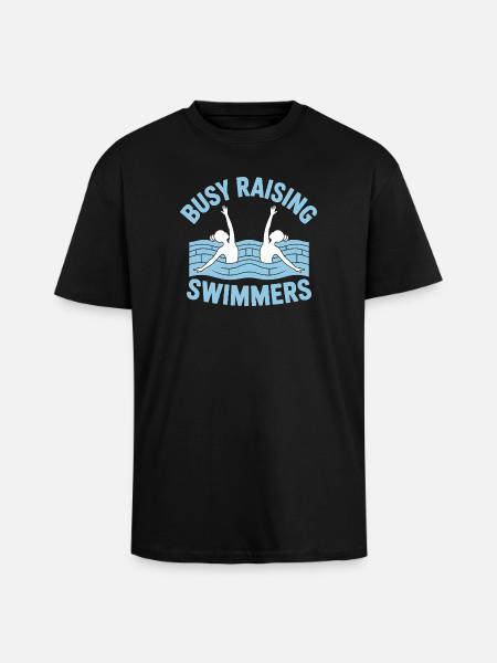 Synchronschwimmen Kunstschwimmen Wassersport - Oversized Heavyweight Unisex T-Shirt - Schwarz