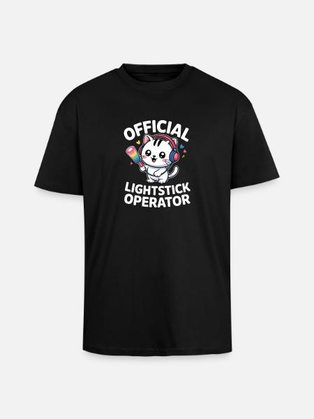 K-Pop Fan Lightstick Korea - Unisex Oversized Heavyweight T-shirt - black