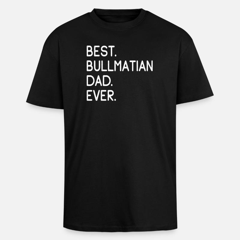 Bullmatian - Oversized Heavyweight Unisex T-Shirt - Schwarz