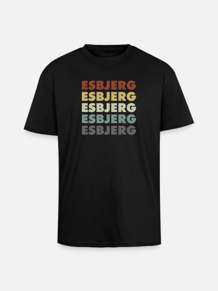 Esbjerg - Denmark - Dänemark - Skandinavien - Oversized Heavyweight Unisex T-Shirt - Schwarz
