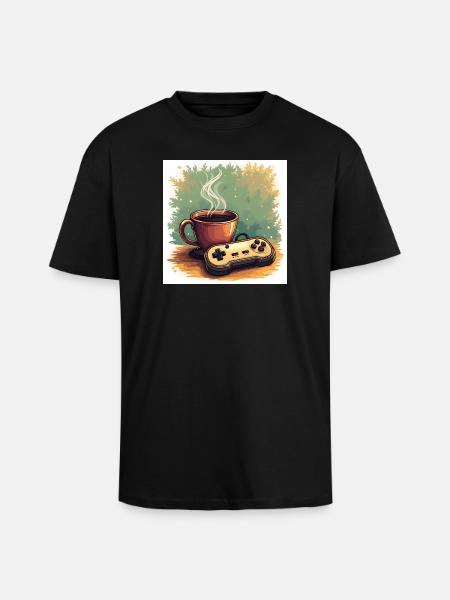 Caffeine & Campaigns - Unisex Oversized Heavyweight T-shirt - black