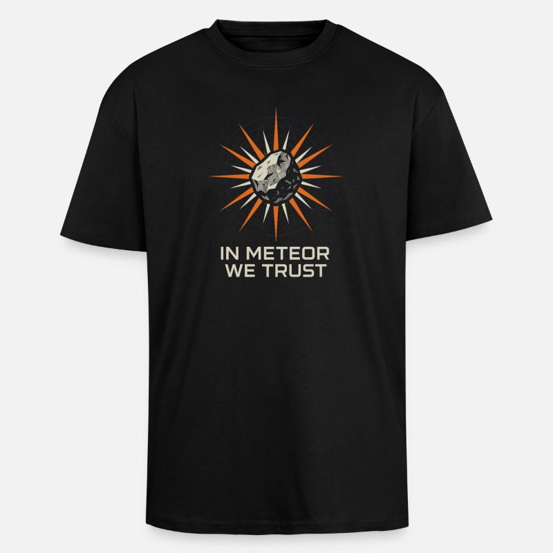 Meteoritskollektor Gefallen Stern Kosmisches - Oversized Heavyweight Unisex T-Shirt - Schwarz