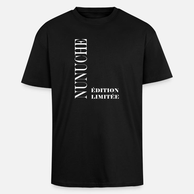  Edition Limitee Nunuche  - T-shirt unisexe oversize épais - noir