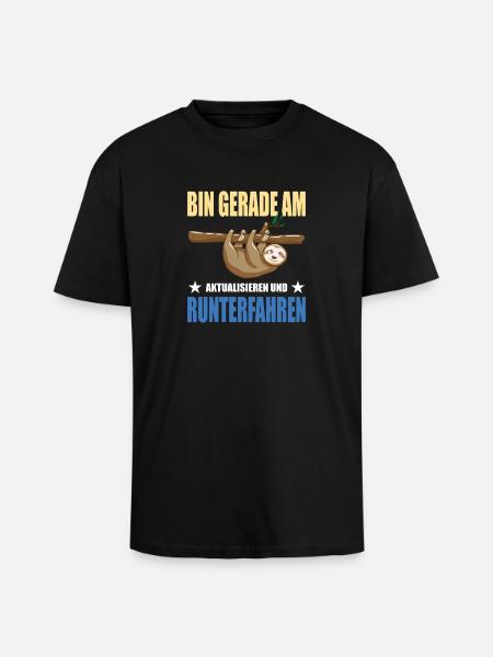 Lustige Sprüche Fun Outfits Ironie Sarkasmus - Oversized Heavyweight Unisex T-Shirt - Schwarz