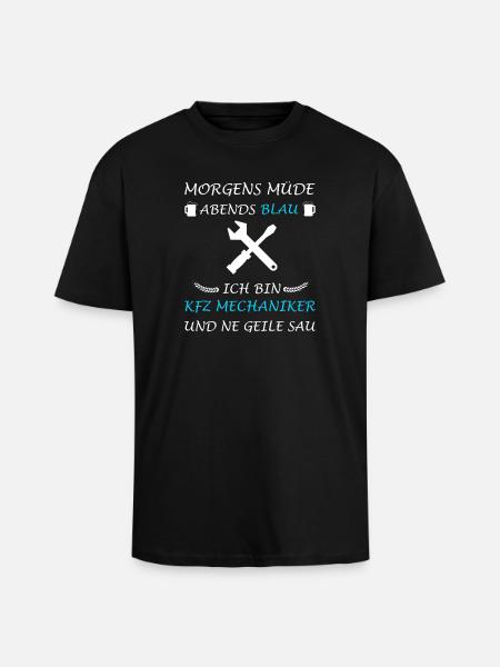 Bilmekaniker Master Auto Værksted Garage - Unisex oversized heavyweight t-shirt - sort
