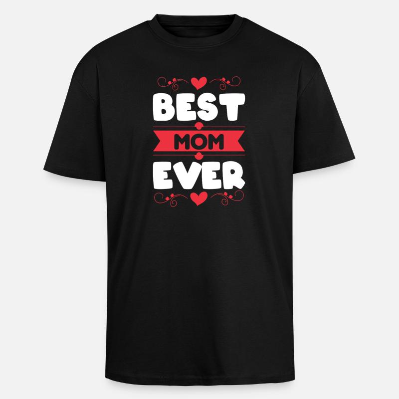 Beste Mama Der Welt - Oversized Heavyweight Unisex T-Shirt - Schwarz