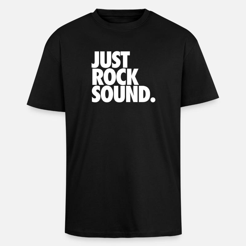 Juste du son rock - T-shirt unisexe oversize épais - noir
