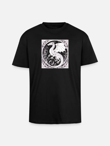 Dachen magic - Unisex Oversized Heavyweight T-shirt - black
