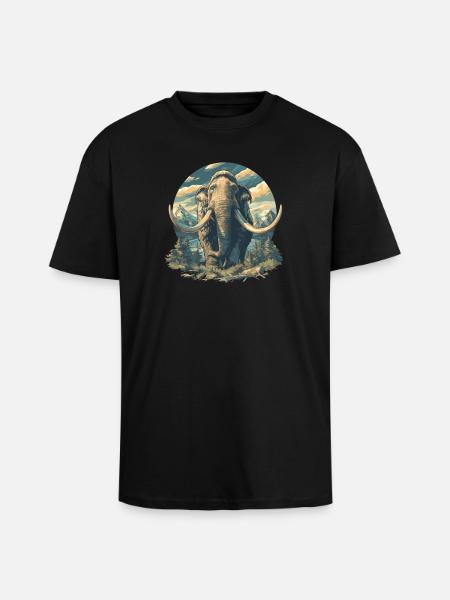 Mammoths Mammoth - Unisex Oversized Heavyweight T-shirt - black