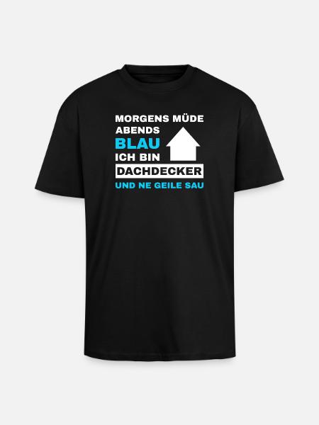 Roofer Roof Roofing Master Roofer - Unisex Oversized Heavyweight T-shirt - black