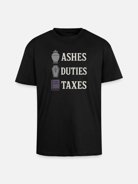 Leichenwissenschaft Dunkler Humor Tod Positiv - Oversized Heavyweight Unisex T-Shirt - Schwarz