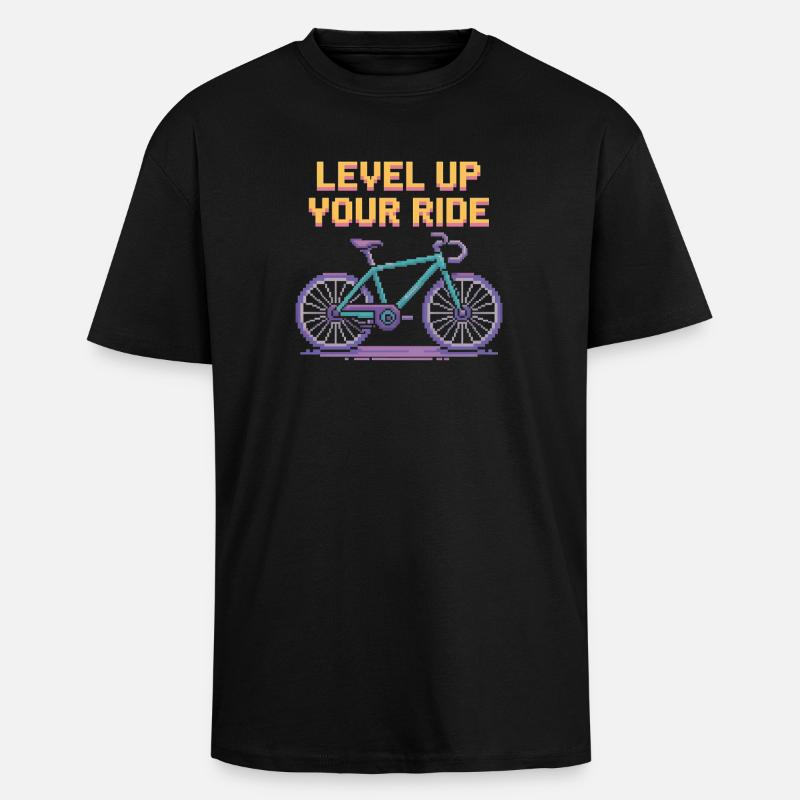 Cyclisme Cyclisme VTT - T-shirt unisexe oversize épais - noir