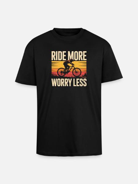 Cyclisme Cyclisme VTT - T-shirt unisexe oversize épais - noir