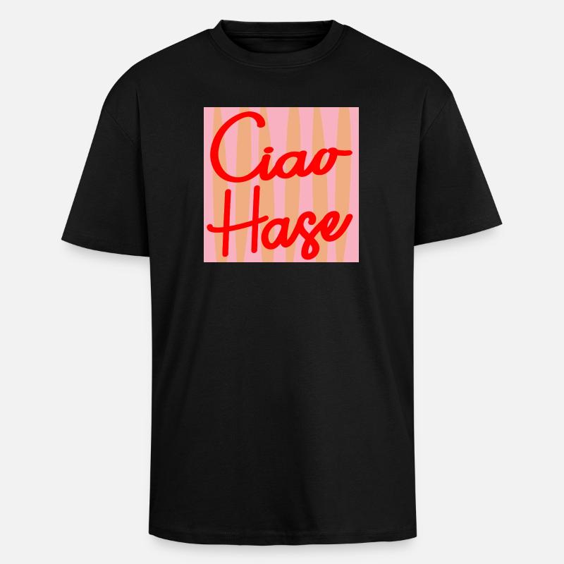CIAO HAR SELVVERD - Unisex oversized t-skjorte i kraftig kvalitet - svart