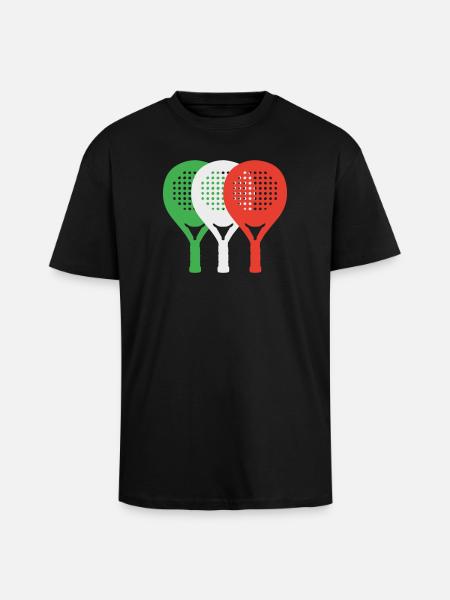 padel-italia2 - Unisex Oversized Heavyweight T-shirt - black