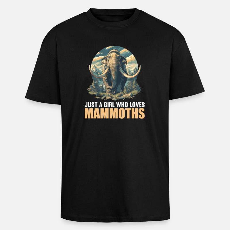 Mammuts Mammut - Oversized Heavyweight Unisex T-Shirt - Schwarz