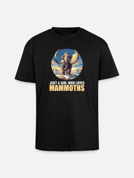 Mammoths Mammoth - Unisex Oversized Heavyweight T-shirt - black