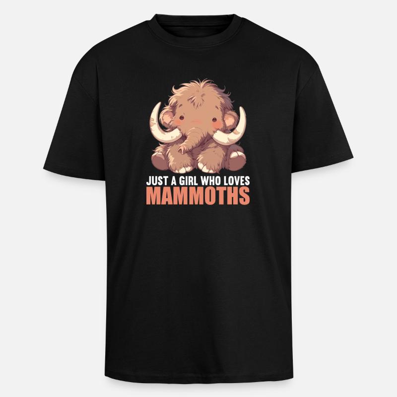 Mammuts Mammut - Oversized Heavyweight Unisex T-Shirt - Schwarz