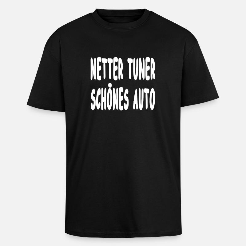 Tuner - Oversized Heavyweight Unisex T-Shirt - Schwarz