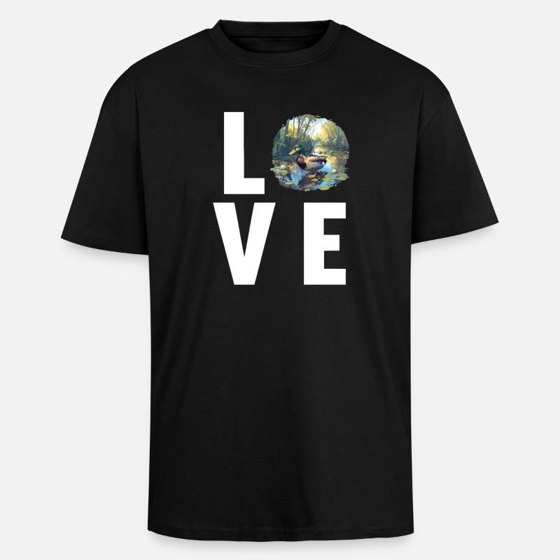 Canards Canard - T-shirt unisexe oversize épais - noir