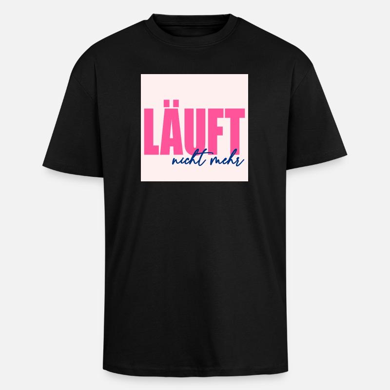 DOESN'T RUN ANYMORE - Unisex Oversized Heavyweight T-shirt - black
