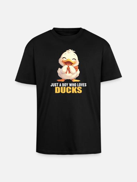 Ducks Duck - Unisex Oversized Heavyweight T-shirt - black