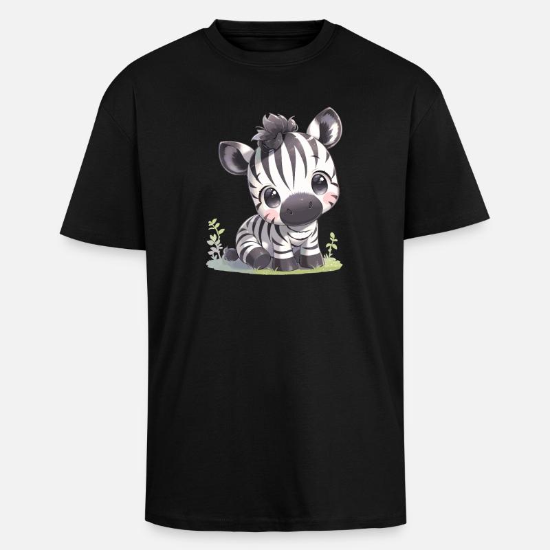 Zebras Zebra - Unisex Oversized Heavyweight T-shirt - black