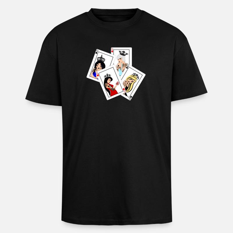 Damen Punk Square - Pell-mell - Oversized Heavyweight Unisex T-Shirt - Schwarz