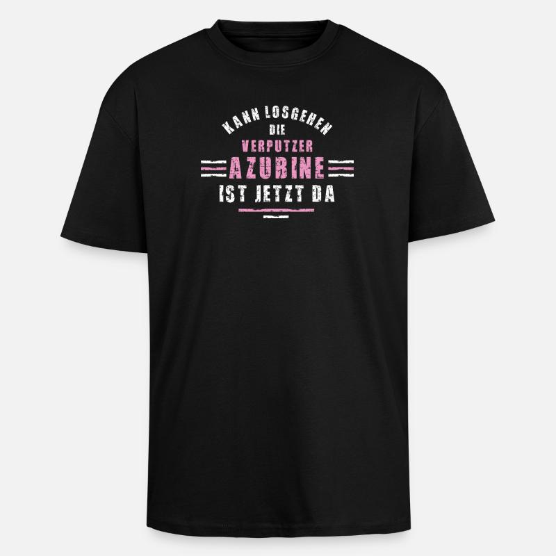 Plasterer Trainee Training Apprenticeship Plasterer - Unisex Oversized Heavyweight T-shirt - black