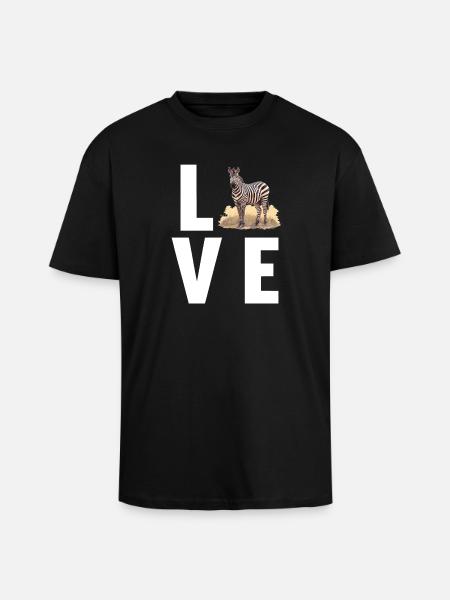 Zebras Zebra - Unisex Oversized Heavyweight T-shirt - black