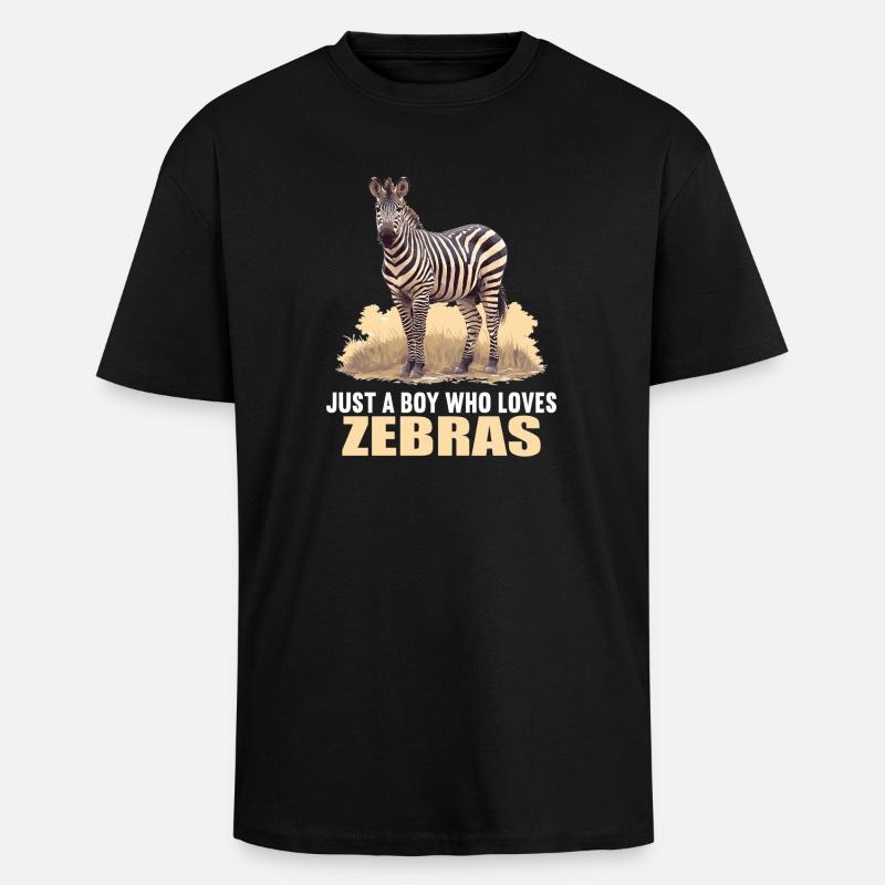 Zebras Zebra - Unisex Oversized Heavyweight T-shirt - black
