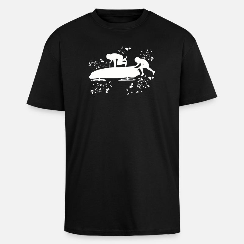 Bob Team Anschieber Bob - Oversized Heavyweight Unisex T-Shirt - Schwarz