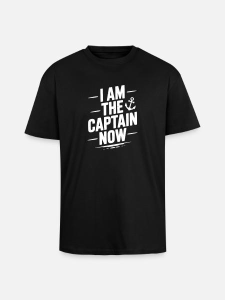I Am The Captain Now - Unisex Oversized Heavyweight T-shirt - black