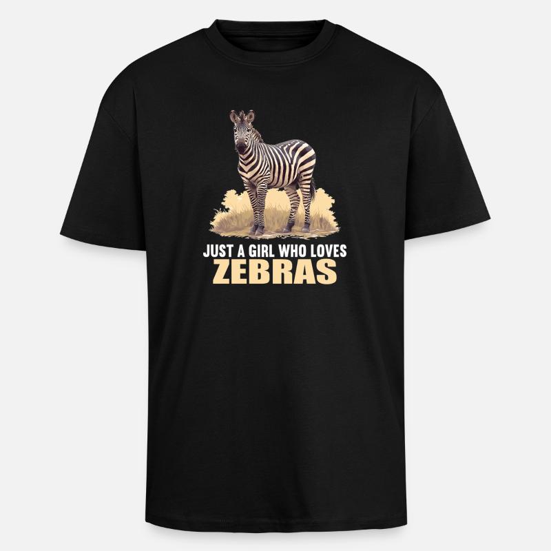 Zebras Zebra - Unisex Oversized Heavyweight T-shirt - black