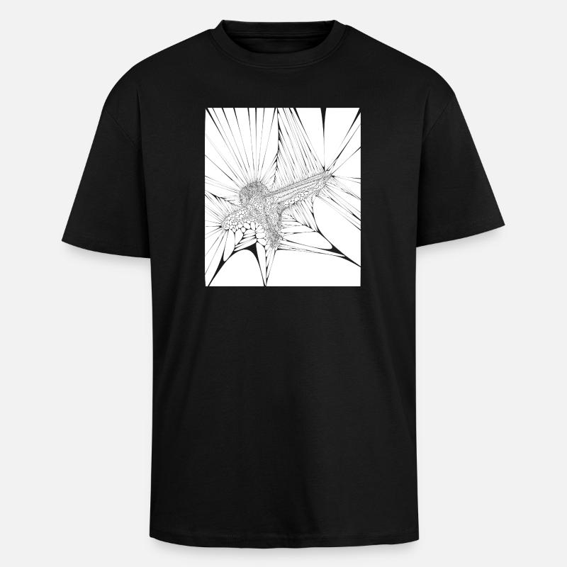 Revolt - Oversized Heavyweight Unisex T-Shirt - Schwarz