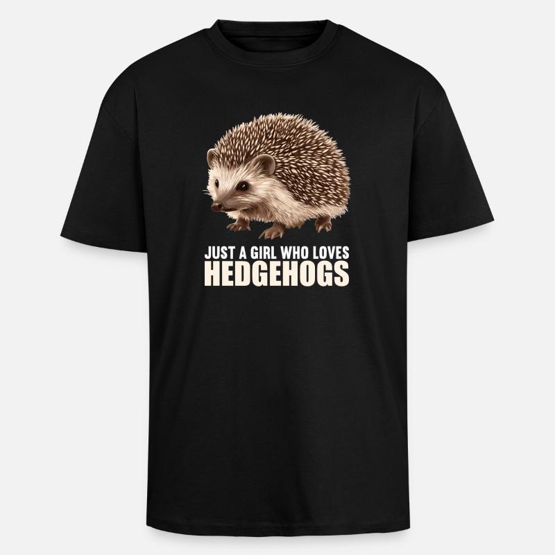 Igel - Oversized Heavyweight Unisex T-Shirt - Schwarz