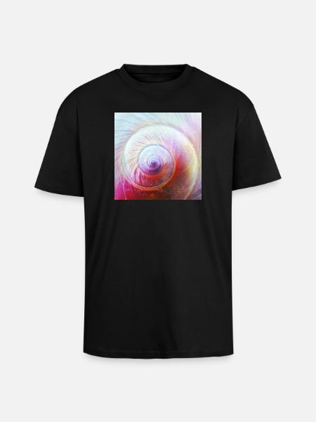Spiral bowl - Unisex Oversized Heavyweight T-shirt - black