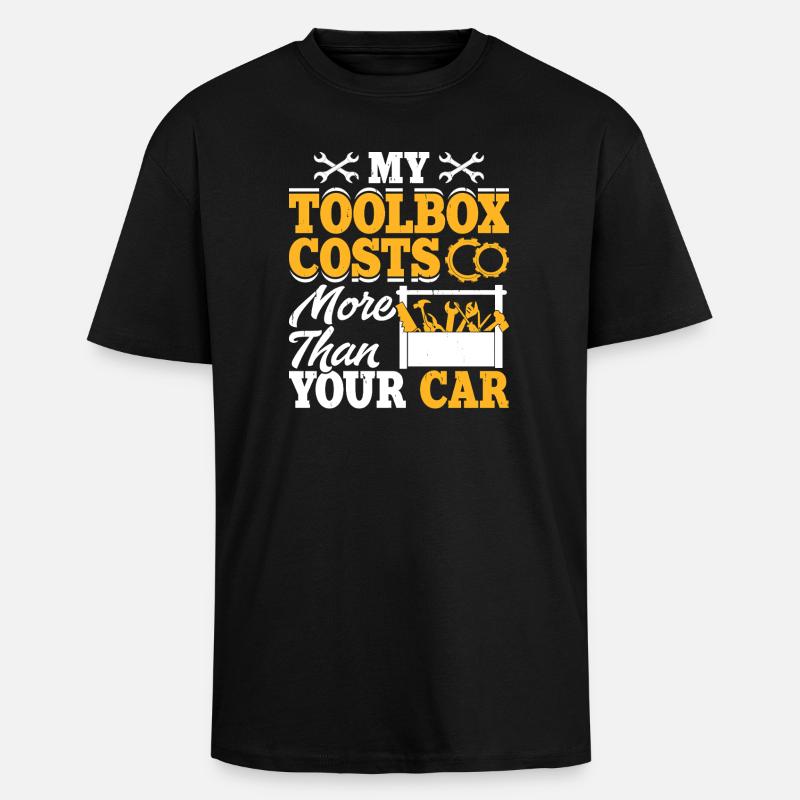 Mechaniker Mechatroniker Schrauber Geschenk - Oversized Heavyweight Unisex T-Shirt - Schwarz