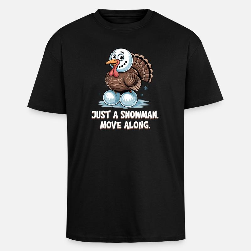 No turkey for dinner - Unisex Oversized Heavyweight T-shirt - black
