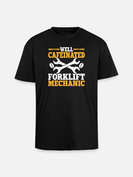 Mechanic Mechatronics Technician Handyman Gift - Unisex Oversized Heavyweight T-shirt - black
