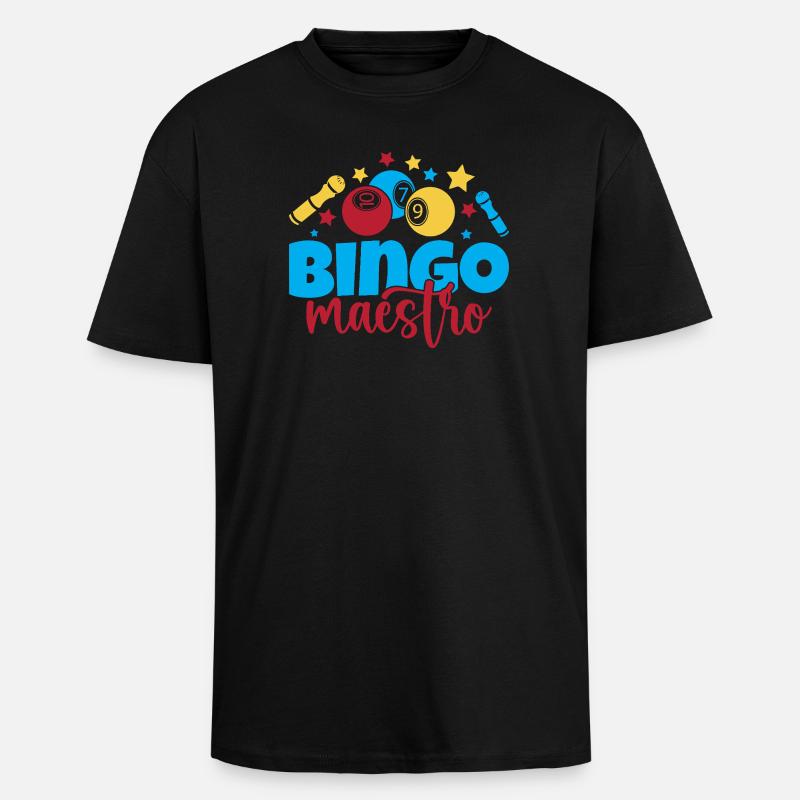 Bingo Game Maestro Bingo - Oversized Heavyweight Unisex T-Shirt - Schwarz