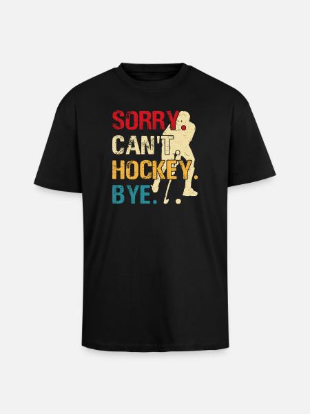 Hockey Eishockey Eishockeyspieler Geschenk - Unisex Oversized Heavyweight T-shirt - black