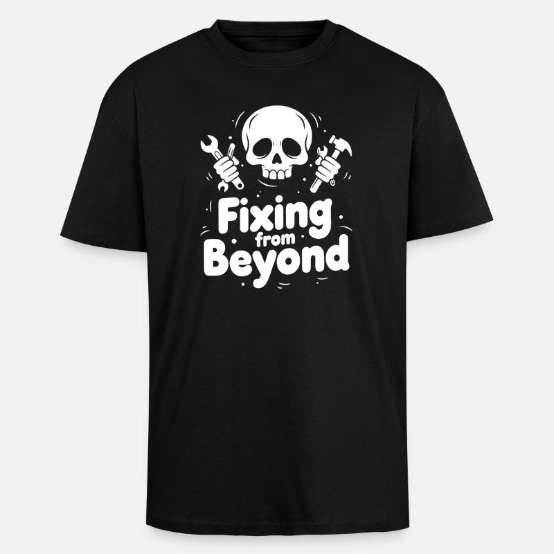 Skull Workshop Beyond Repair - Unisex Oversized Heavyweight T-shirt - black